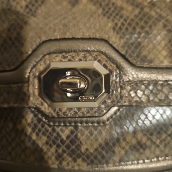 Coach Cambell Me Iridescent Python  Crossbody Bag F24849 –Rare& Stunning - Picture 5 of 16